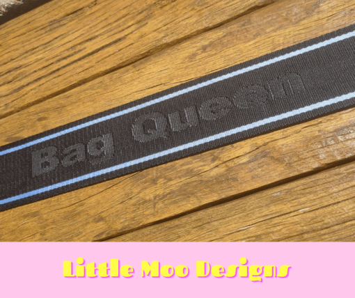 Black & White Bag Queen Webbing Little Moo Designs