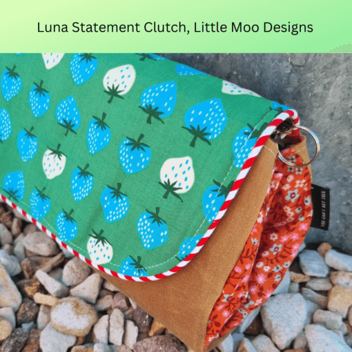Luna Statement Clutch Little Moo Designs Side View